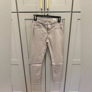 AG Farrah Ankle Seemless high-rise skinny ankle Women's Gray Jeans  25 R